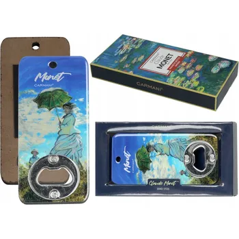 Otvírák OTVÍRÁK NA LAHVE KOVOVÝ CLAUDE MONET ŽENA SE SLUNEČNÍKEM DÁREK