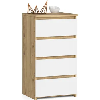 Komoda MOB Komoda Akord Cipriano II (dub artisan + bílá)