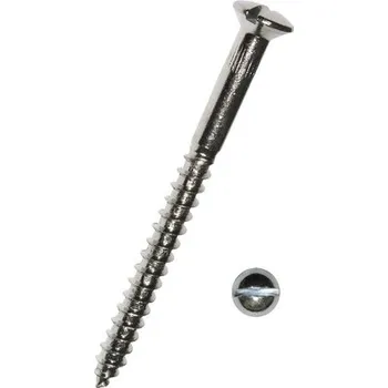 Vrut Vrut do dřeva s čočkovitou zápustnou hlavou a rovnou drážkou DIN 95 3,5x20 mm galvanicky pozinkovaný, 1 ks