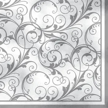 Papírový ubrousek Ubrousky MAKI L (20ks) White &amp; Silver