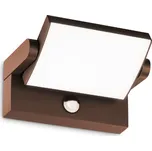 Ideal Lux SWIPE AP venkovní nástěnné LED svítidlo se senzorem 21W 2000lm 3000K 21,2cm IP54, kávově hnědé