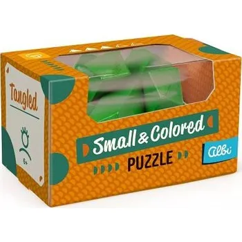 Hlavolam ALBI Malý barevný dřevěný hlavolam - Krychle zručnosti