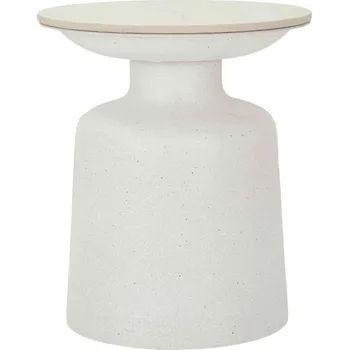 Konferenční stolek XXXLutz KONFERENČNÍ STOLEK, bílá, kov, keramika, 40/47/40 cm - Online Only konferenční stolky - 002665015501