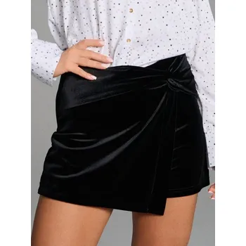 Dámské kraťasy Sinsay - Sukňové šortky - černá - 974AL-99X - 974AL-99X-L