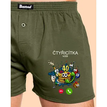 Trenýrky Bastard Narozeniny volají pánské trenky Khaki