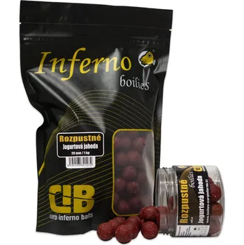 Boilies Carp Inferno Rozpustné Boilies Nutra Line Jogurtová Jahoda