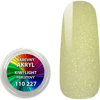Umělé nehty EXPA-nails Akryl pudr perleťový - Kiwi light - 4 ml