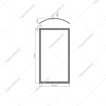 TECHNICA Skleněný kryt pro chladicí vitrínu 461067 | TECHNICA, 461067/055