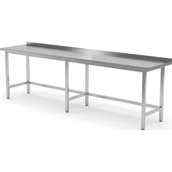 Jídelní stůl TECHNICA Nástěnný stůl bez police, svařovaný, 2000x700x850 mm | TECHNICA, 1032070