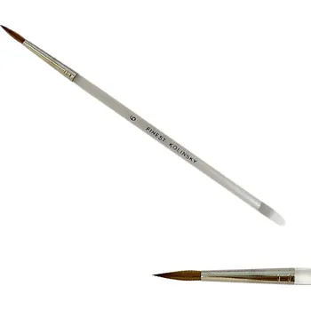 Štětec č.6 - kulatý, špičatý - přírodní čirý