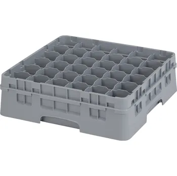 Odpadkový koš Cambro Skleněný koš 500x500 mm, 36 polí, průměr 72 mm, výška 110 mm, světle šedý | CAMBRO, Camrack
