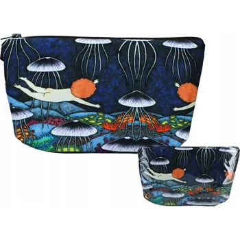 Kosmetická taška Dámská kosmetická taštička Houby POUZDRO na kosmetiku Cestovní organizér PRO NI