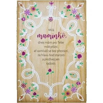 ALBI Přání na světlém dřevě