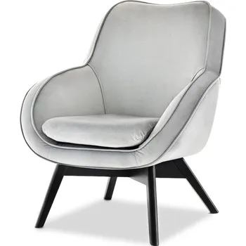 Křeslo Mebel Partner Merch (šedá + bílá)