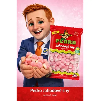 Bonbon Pedro Jahodové sny - jemné želé 1000g (pěnové želé sny s jahodou příchutí)