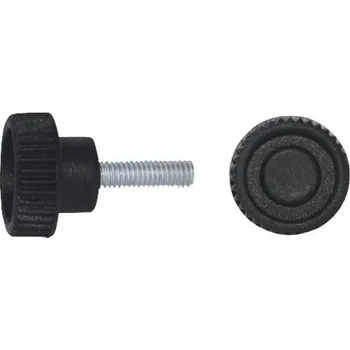 Šroub Šroub s vroubkovitou hlavou Ø 32 mm M10x40 černý, 1 ks