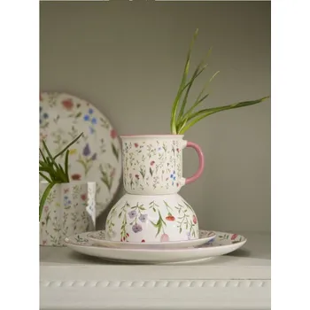 Sinsay - Keramický hrnek s květinovým vzorem - růžová - 109HZ-30P - 109HZ-30P-ONE