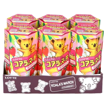 LOTTE Koalas March sušenky s jahodou 37g