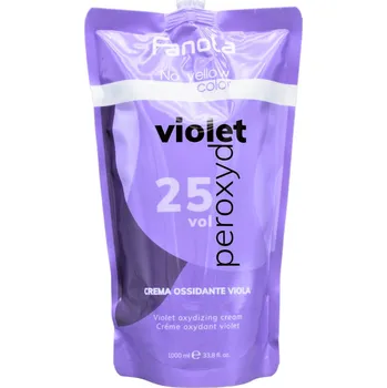Barva na vlasy Fanola No Yellow Color Violet Oxydizing Cream krémový oxidační vyvíječ 1 l, 25 Vo. 7.5%