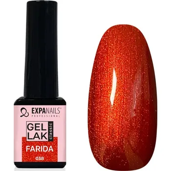 Lak na nehty UV/LED Gel lak - Farida perleť - 5 ml