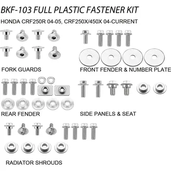 ACCEL sada šroubů do kapotáže HONDA CRF 250R 04-05, CRF 250/450X 04-20 (BKF-103) (ACCEL sada šroubů do kapotáže HONDA CRF 250R 04-05, CRF 250/450X 04-20 (BKF-103))