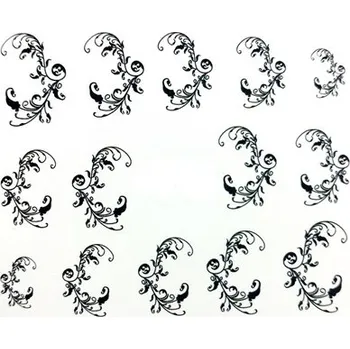 Vodoobtisky - Ornament černý