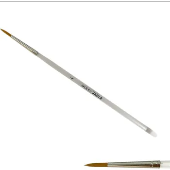 Štětec č.4 - kulatý, špičatý - syntetický čirý