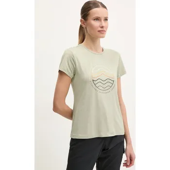 Pánské tričko Sportovní triko Columbia Sloan Ridge 2077451 zelená 97X, vel. M