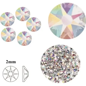 Kamínky Swarovski - Krystal duhový 2mm - 15 ks