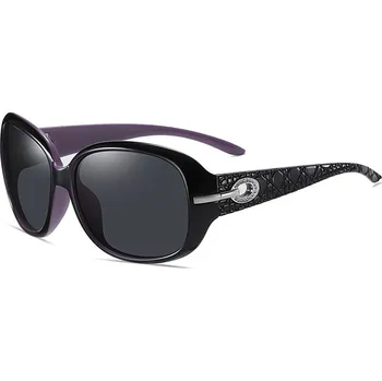 Sluneční brýle Techsuit - Sluneční brýle Polarized PC (2012) - UV ochrana - černá / fialová / šedá