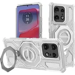 Techsuit - Carbon Shield PRO - Motorola Edge 50 Pro - bílý průhledný