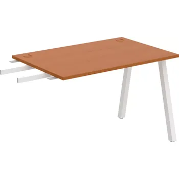 Psací stůl Stůl pracovní k řetězení úzký UE A 1200 RU - TŘEŠEŇ , BÍLÁ