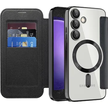 Pouzdro na mobilní telefon Techsuit - Pouzdro SmartMag Book - Samsung Galaxy S23 FE - černé