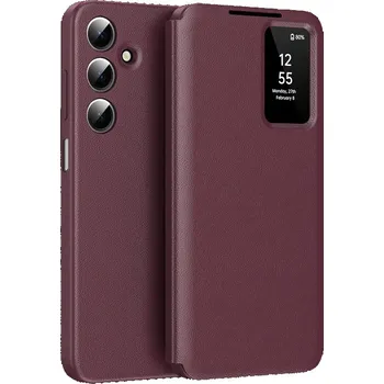 Pouzdro na mobilní telefon Flipové pouzdro Techsuit SmartView pro Samsung Galaxy A17 5G - Červené