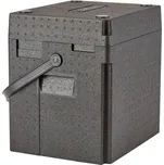 Termoizolační box na nápoje Cam GoBox, s horním plněním, s popruhem přes rameno, 35 l, Cambro, objem (počet lahví): 12 vysokých lahví vína o objemu 0,75 l nebo 12 plastových lahví minerální vody., 35L, Černá, 420x335x(H)420mm