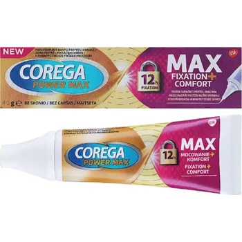 Péče o zubní náhradu Corega extra silný fixační krém Max Hold + Comfort 70 g