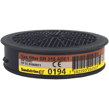 Plynová maska Sundström SUNDSTRÖM® SR 315 ABE1 -Filtr pro Polomasky a Celoobličejové masky H02-3212 Velikost: UNI