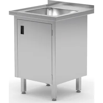 Jídelní stůl TECHNICA Stůl s jedním umyvadlem a skříňkou 500x700x850 mm | TECHNICA, 21915070