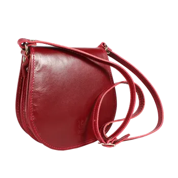 Kabelka NovaKabelka.cz Kožená italská crossbody kabelka Cleo Rossa