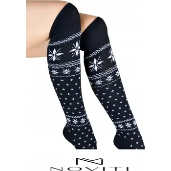 Dámské ponožky Noviti Dámské podkolenky bavlna SB 146 černé 36/41