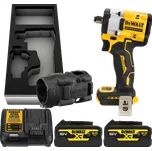 DEWALT 18V XR 1/2” Aku rázový utahovák s pojistným kroužkem, 2x 5,0 Ah DCF921P2G-QW