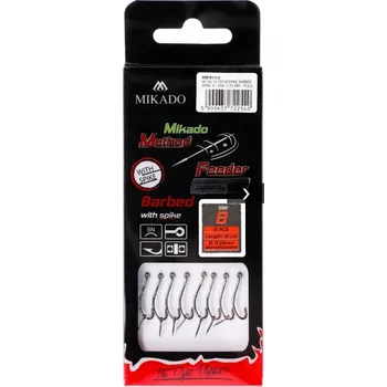 Rybářský háček Zemní Háčky Mikado Method Feeder, 8 ks