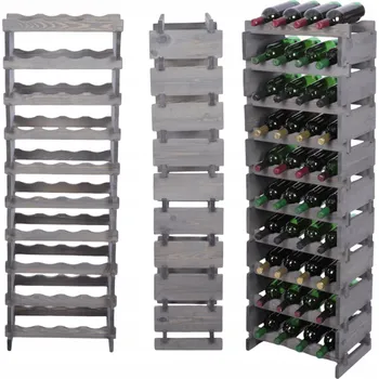 Stojan na víno Stojan na víno modulární regál na lahve 10x4 lahví VELKÝ MONTÁŽ BEZ NÁŘADÍ