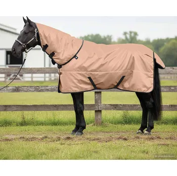 Jezdecké sedlo vidaXL Deka pro koně Cappuccino 75 cm Polyester [42013177]