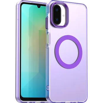 Pouzdro na mobilní telefon Techsuit - CandyCase MagSafe - Samsung Galaxy A07 4G - fialový