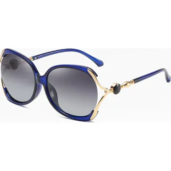 Sluneční brýle Techsuit - Sluneční brýle polarizační (1722) - pro ženy s UV ochranou, PC - modrá / šedá