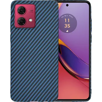 Pouzdro na mobilní telefon Techsuit - Carbonite FiberShell - Motorola Moto G84 - modrá