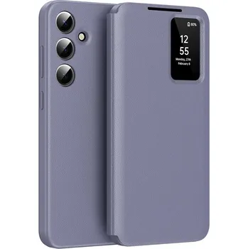 Pouzdro na mobilní telefon Flipové pouzdro Techsuit SmartView pro Samsung Galaxy A56 5G - Fialový