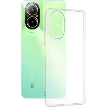 Pouzdro na mobilní telefon Techsuit - čirý silikon - Realme C67 4G - průhledný