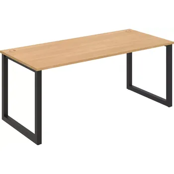 Psací stůl Kancelářský stůl US O 1800 - DUB , ČERNÁ